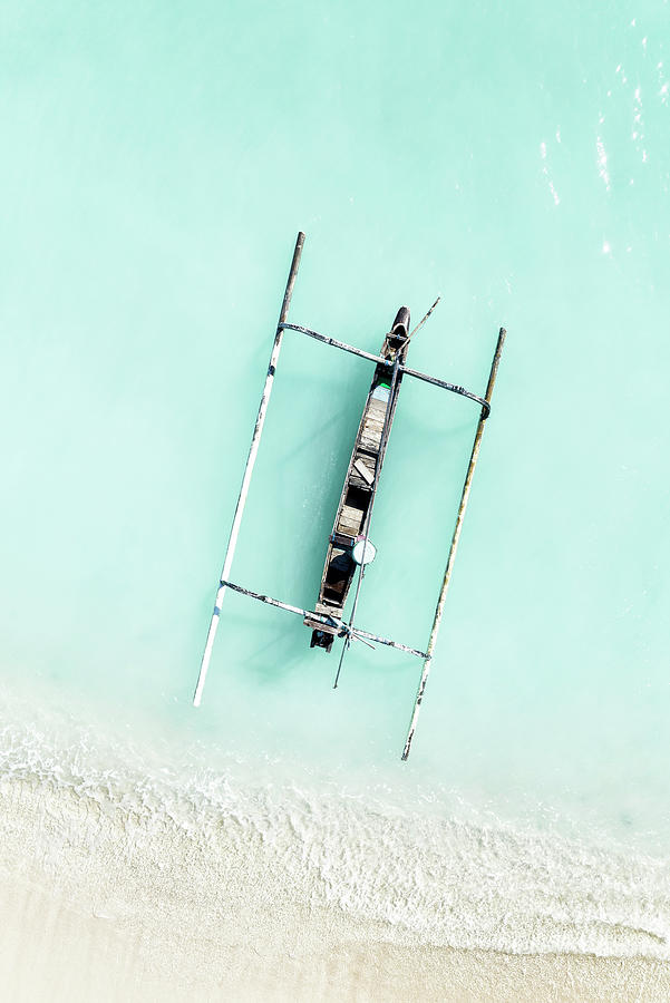 Aerial Summer - Balinese Jukung Photograph by Philippe HUGONNARD