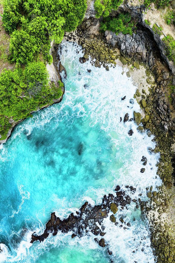 Aerial Summer - Blue Lagoon Ceningan Photograph by Philippe HUGONNARD