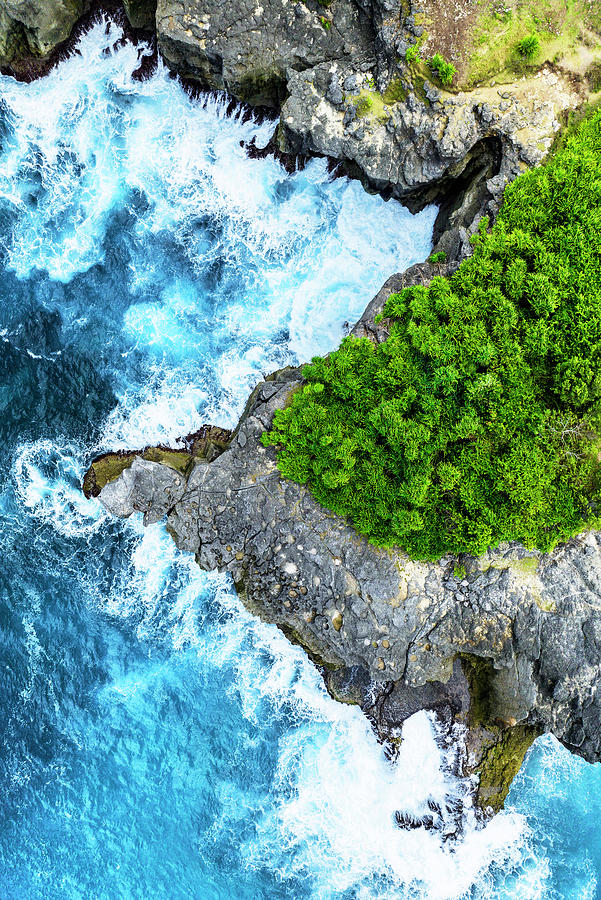 Aerial Summer - Nusa Cliffs Photograph by Philippe HUGONNARD