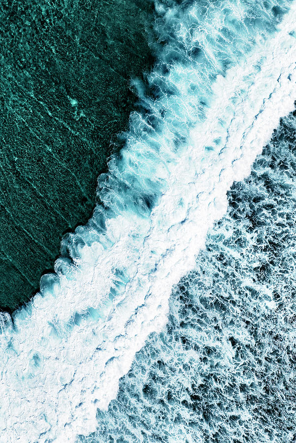 Aerial Summer - Seagreen Ocean Wave Photograph by Philippe HUGONNARD