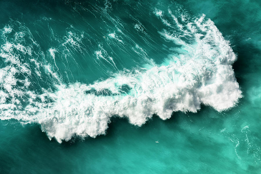 Aerial Summer - Seagreen Wave Photograph by Philippe HUGONNARD