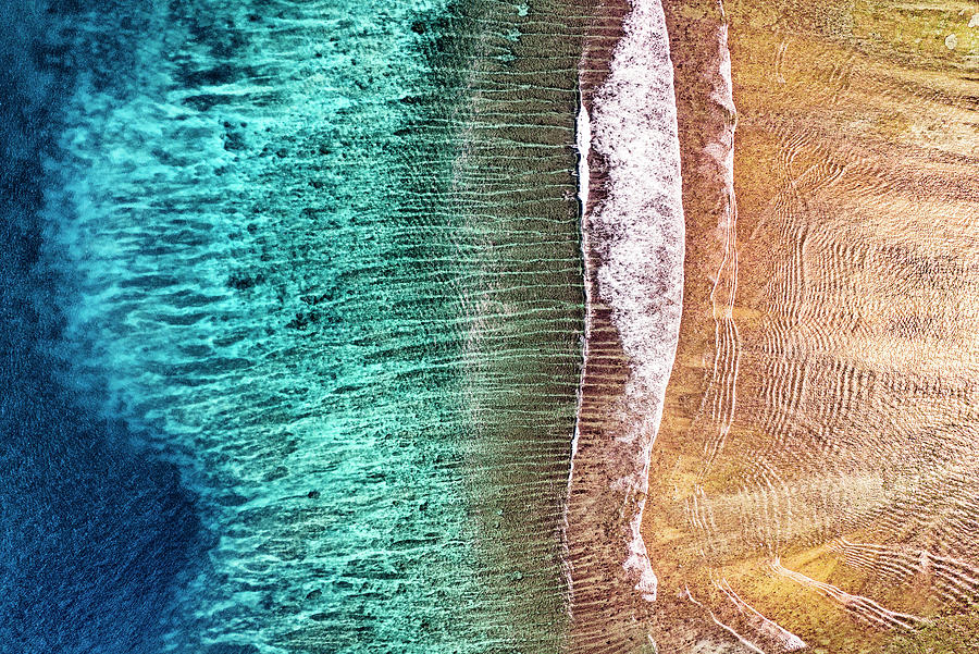 Aerial Summer - The Ocean Iris Photograph by Philippe HUGONNARD