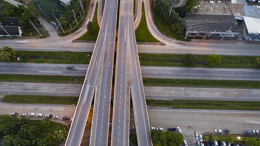 aerial top view of Ring road Photograph by Skaman306 aerial top view of Ring road Photograph by Skaman306