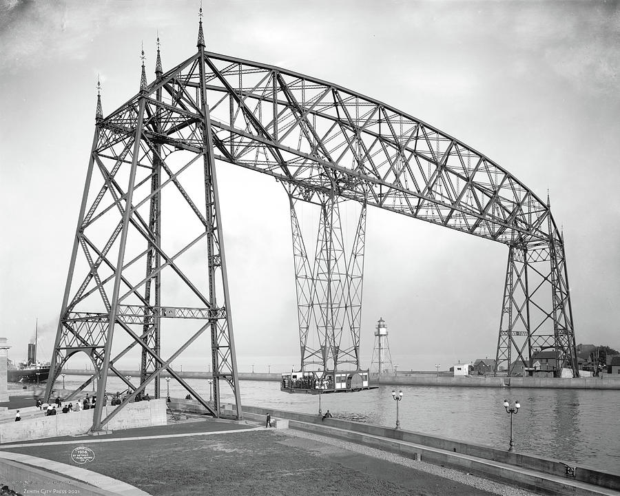 Aerial Transfer Bridge Bridge, 1906 Photograph by Detroit Publishing Co