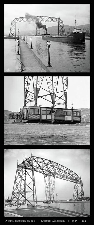 Aerial Transfer Bridge Triptych I Photograph by Zenith City Press