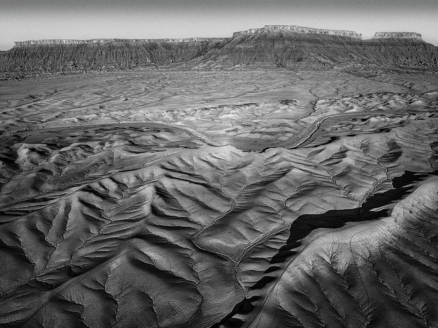 Aerial Utah Badlands V Photograph by Susan Candelario