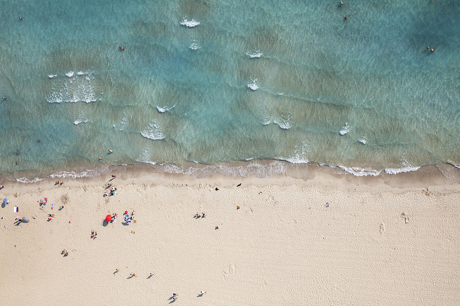 Aerial View Of A Beach From High Above Photograph by Jpgfactory
