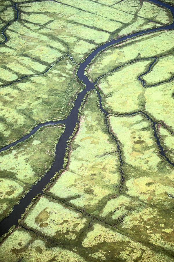 Aerial view of a river Photograph by Scott Barrow