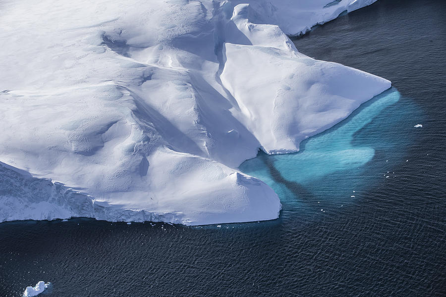 Aerial view of an iceberg, Greenland Photograph by Seanscott