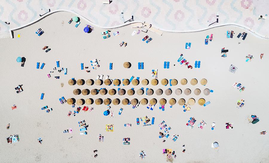 Aerial view of beach Photograph by Songquan Deng