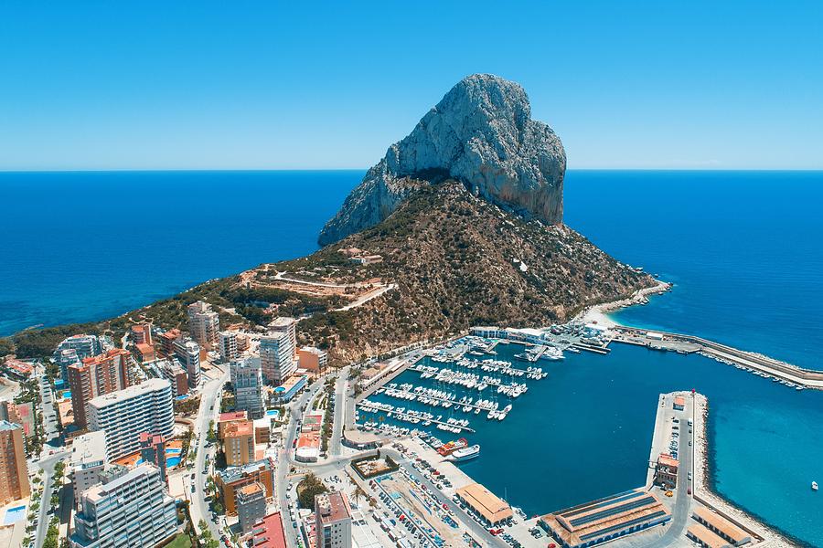 Aerial view of Calpe Photograph by Songquan Deng