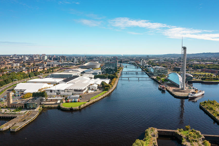 Aerial View Of Cop26 Venue In Glasgow, Scotland Photograph By Iain 