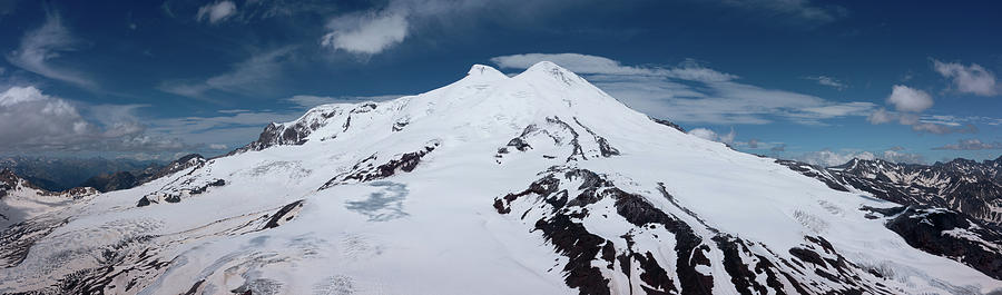 Aerial view of Elbrus mount Caucasus Photograph by Mikhail Kokhanchikov