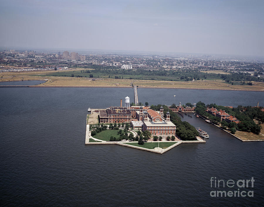 Aerial View Of Ellis Island, New York Photograph by Carol Highsmith