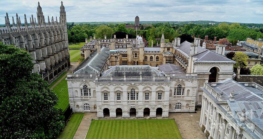 Aerial View of Historical Universities in Cambridge England Photograph ...