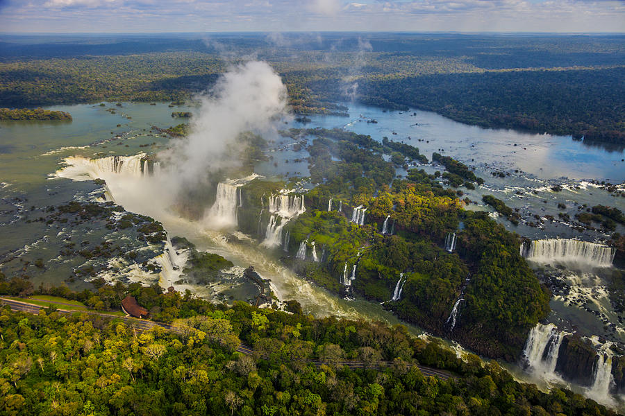 Aerial View of Iguazu Falls Photograph by Gonzalo Azumendi