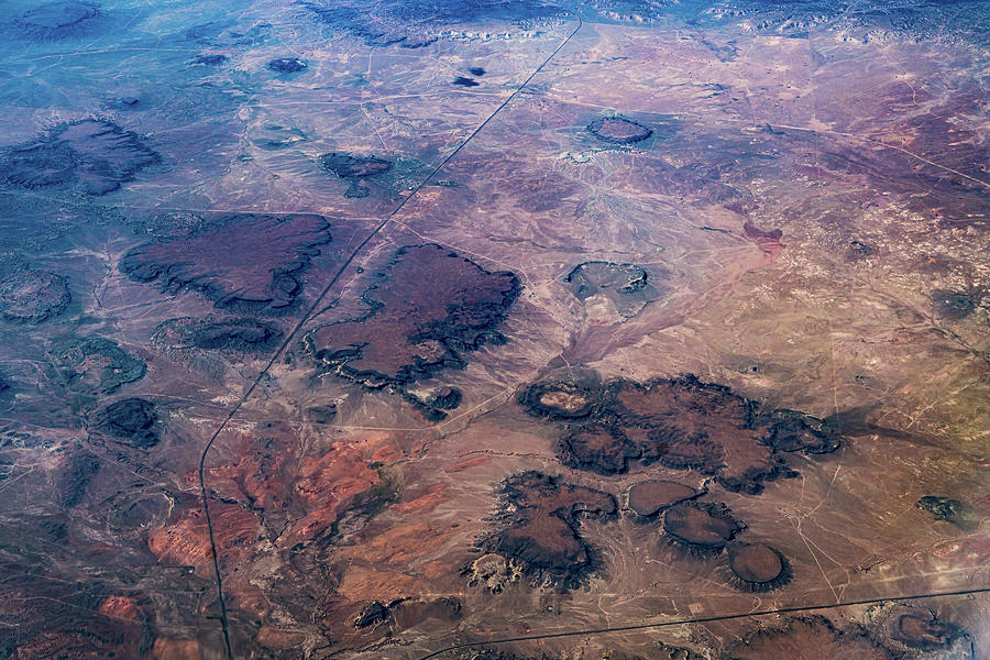 Aerial view of Indian Wells, Arizona environs Photograph by David Fong ...