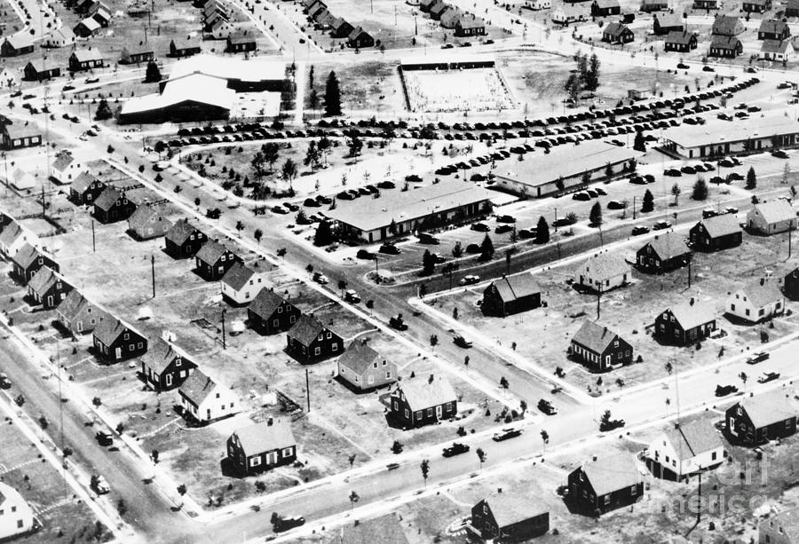 Aerial View Of Levittown, 1953 Photograph by Granger