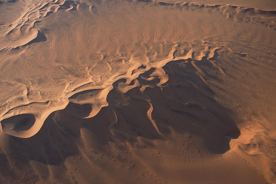 Aerial view of Namib Desert , Namibia , Africa Photograph by Comstock Images