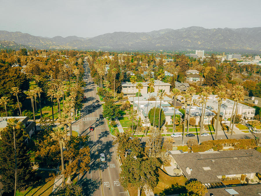 Aerial View of Pasadena, California Photograph by Ryan Herron