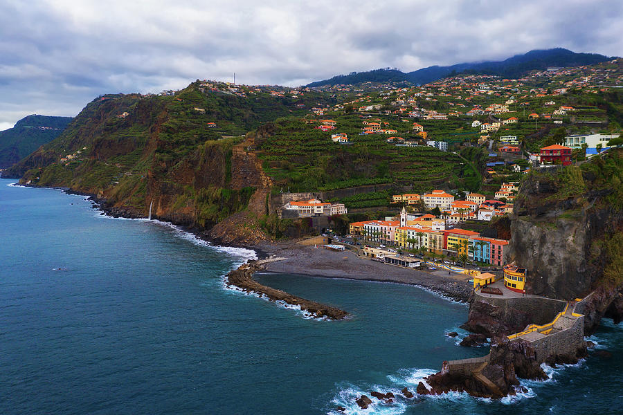 Aerial View Of Ponta Do Sol In Madeira Island, Portugal Photograph By 