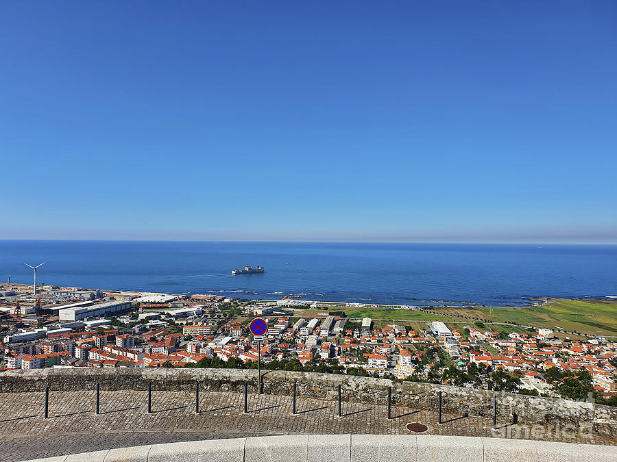 Aerial view of Portuguese city Viano do Castelo Photograph by Cosmin