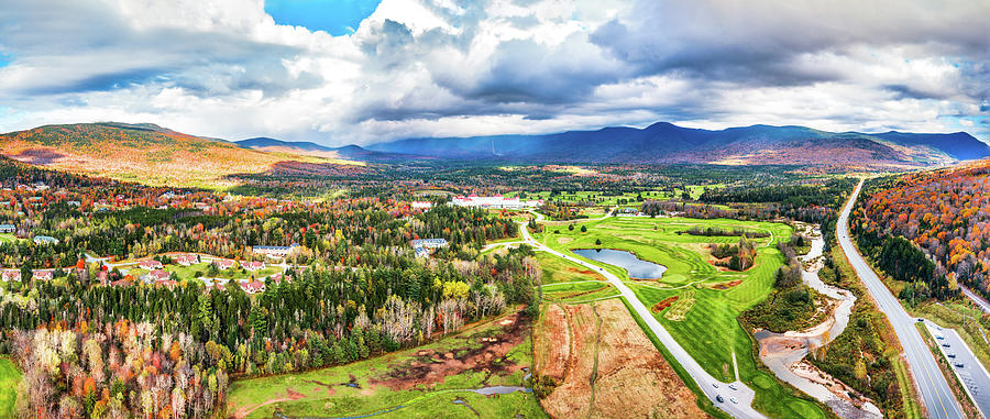Aerial view of Presidential Range in NH Photograph by Mihai Andritoiu