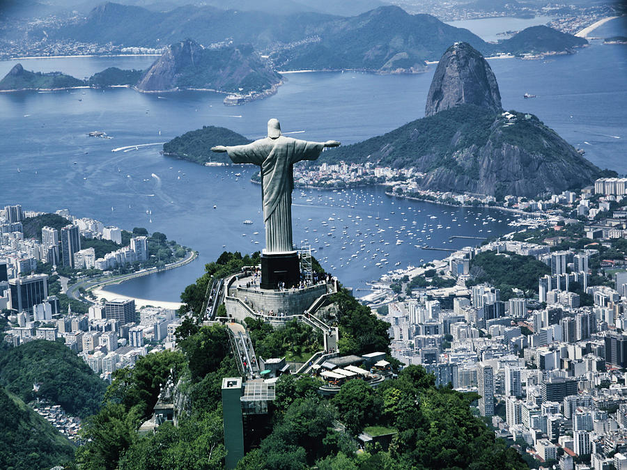 Aerial view of Rio de Janeiro Photograph by Cilene Bosch - Fine Art America