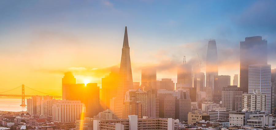 Aerial view of San Francisco Photograph by HaizhanZheng