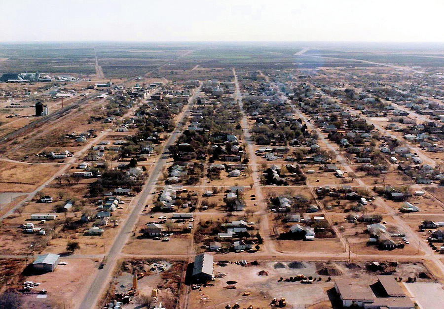 Aerial View Of Small Town Texas Photograph