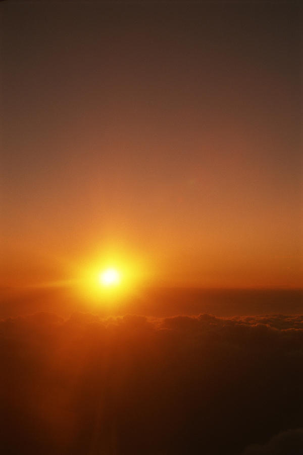 Aerial view of sunrise Photograph by Comstock Images