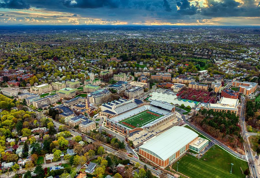Aerial View Of The Boston College Campus Photograph by Mountain Dreams