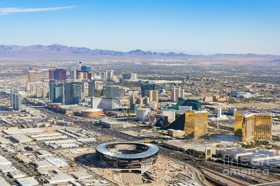 Aerial View Of The Famous Las Vegas Strip Photograph