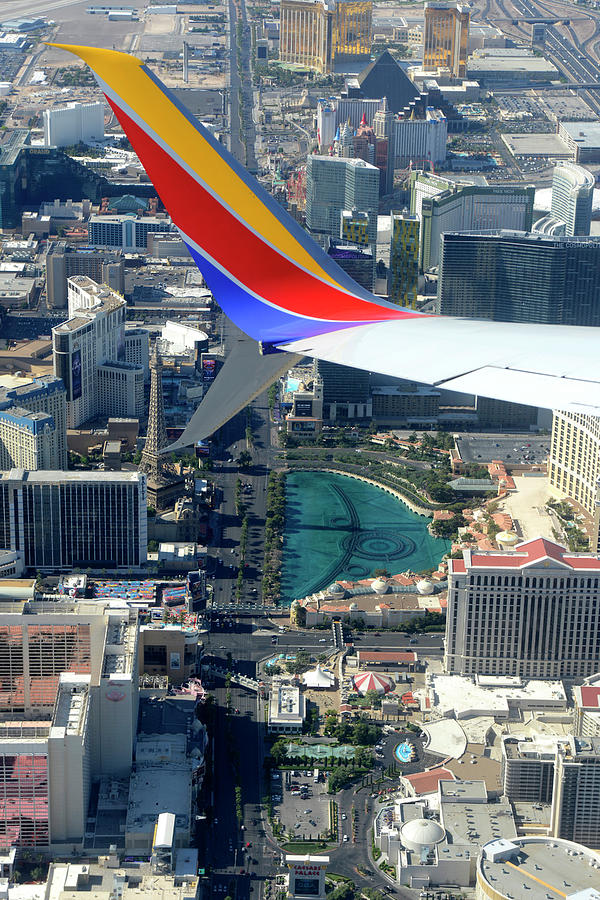 aerial view of The Strip Photograph by Chris Smith