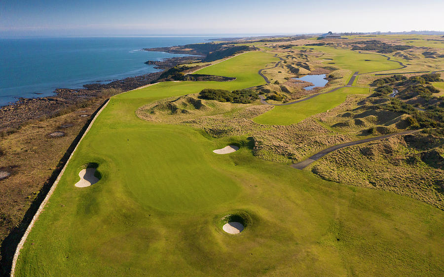 Aerial view of Torrance golf course at Fairmont St Andrews golf club