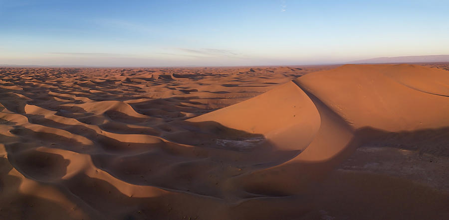 Aerial view on dunes in Sahara desert Photograph by Mikhail Kokhanchikov