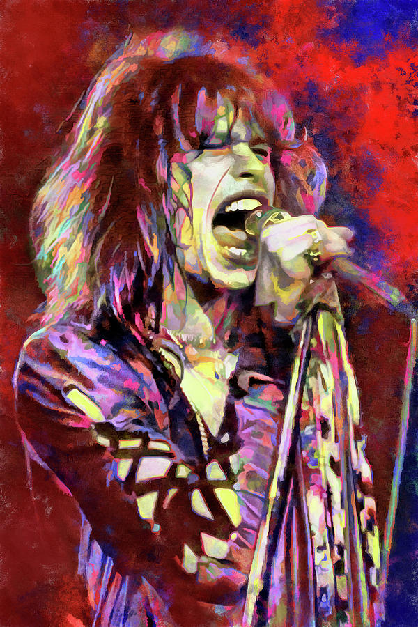 Aerosmith Steven Tyler Art Last Child by James West Mixed Media by The ...