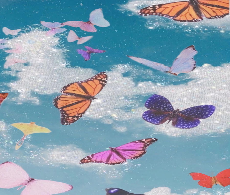 Aesthetic Butterflies Poster gift Painting by Thomas Shaw | Fine Art ...