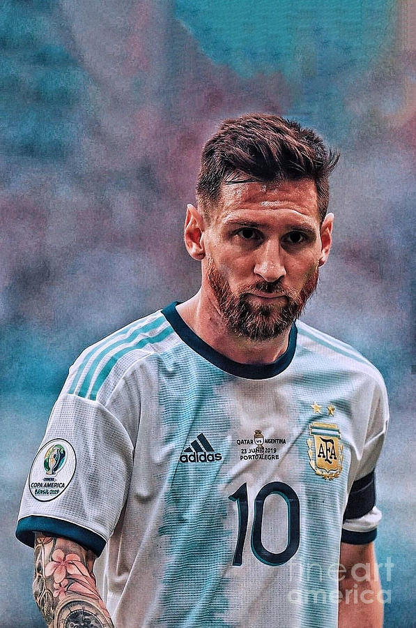 Aesthetic Messi Lionel poster Digital Art by Charles Cue - Pixels