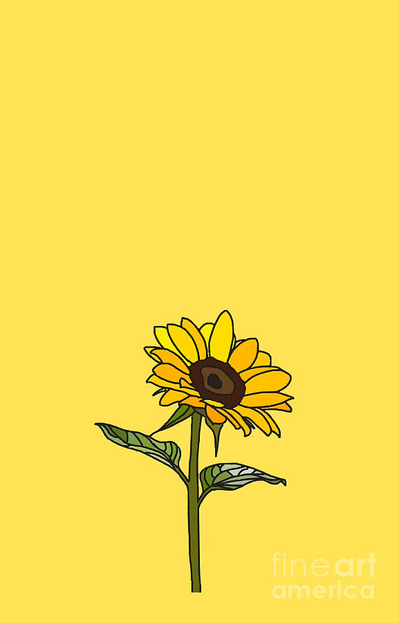 Aesthetic Sunflower Digital Art By Ha Pham 9825