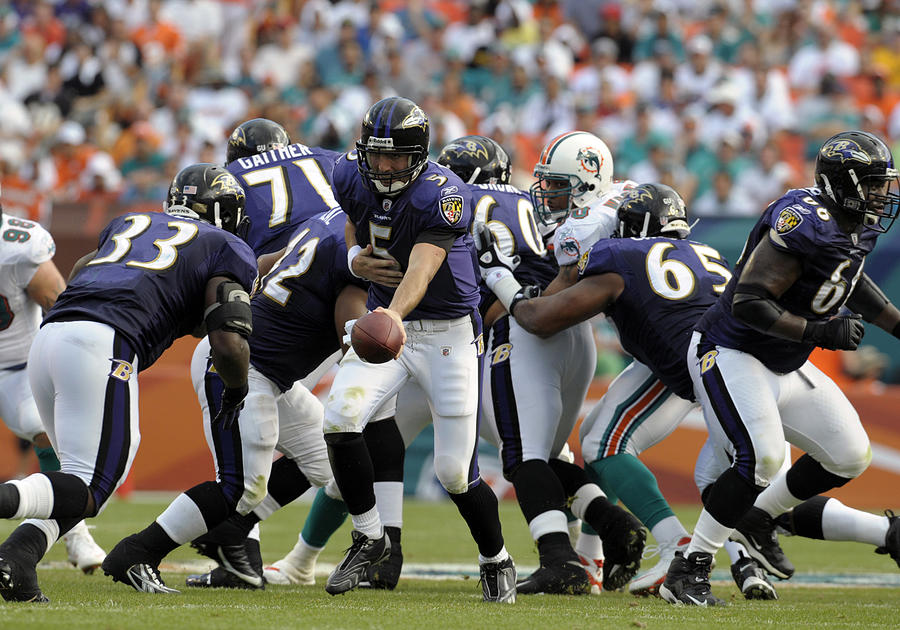 AFC Wild Card Game: Baltimore Ravens v Miami Dolphins Photograph by Al Messerschmidt