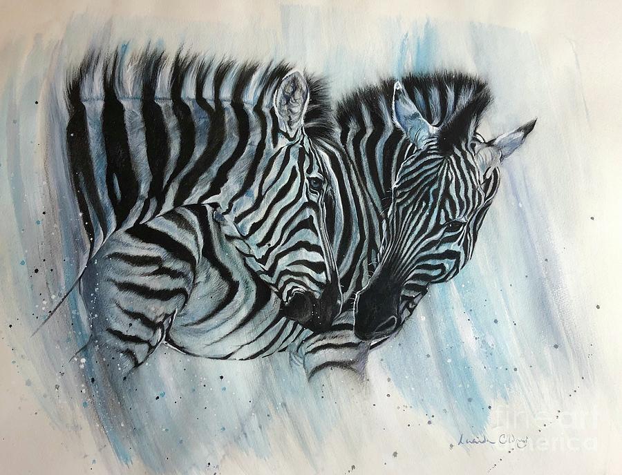 Wildlife Mixed Media - Affection  by Lucinda Coldrey