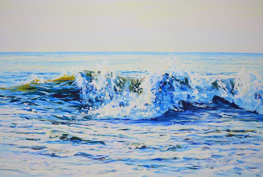 Affectionate waves Painting by Iryna Kastsova