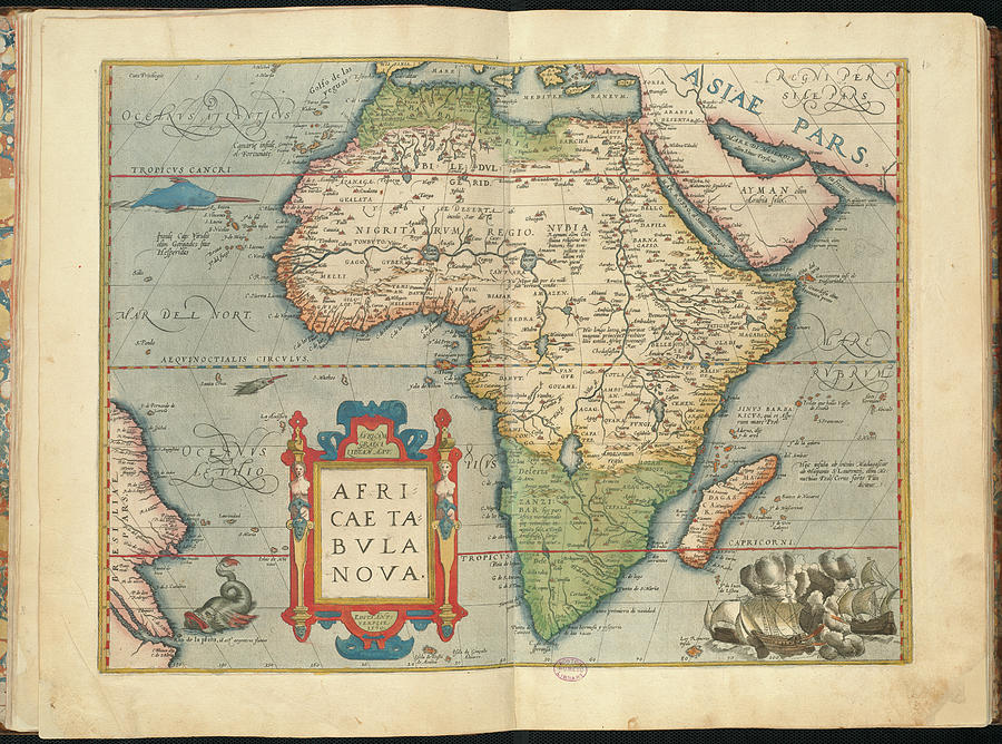 Africae Tabula Noua 1570 Ortelius, Abraham, 1527-1598 Painting By ...