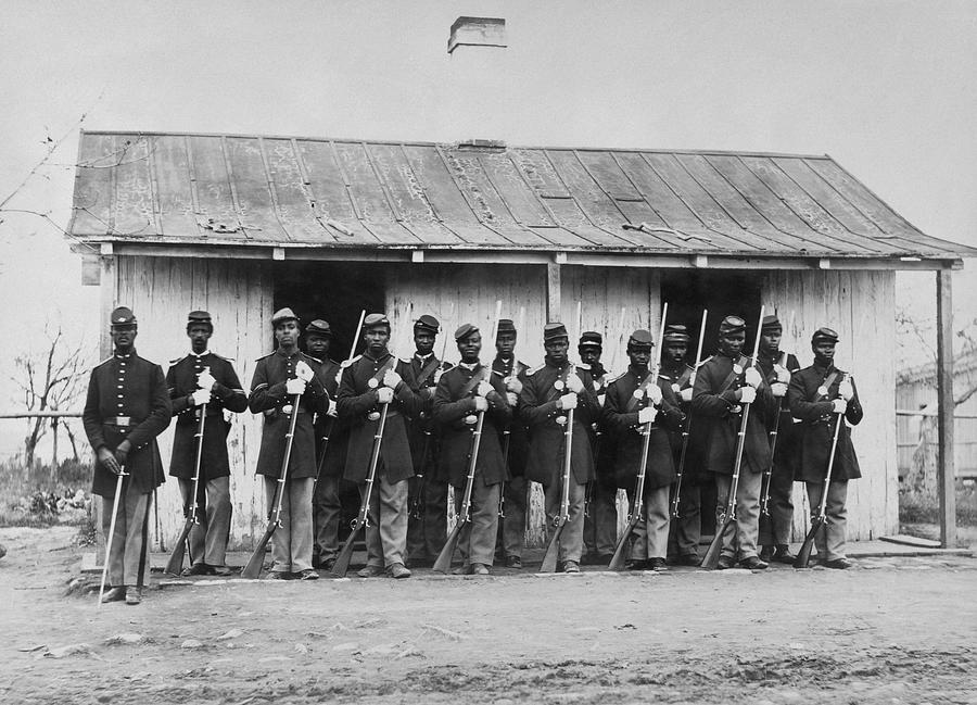 African American Civil War Troops - 107th US Colored Infantry - 1865 Photograph by War Is Hell Store