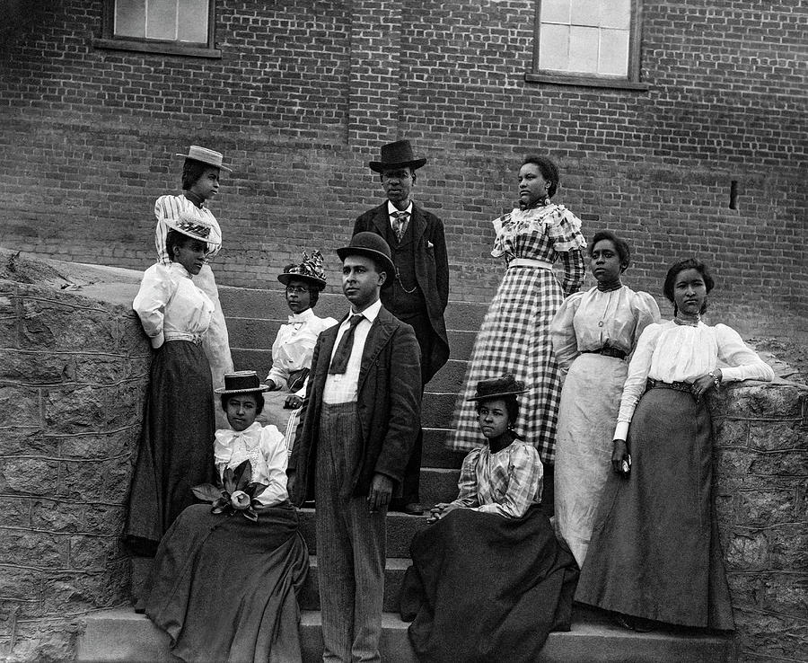 African American Men And Women At Atlanta University Photograph By 