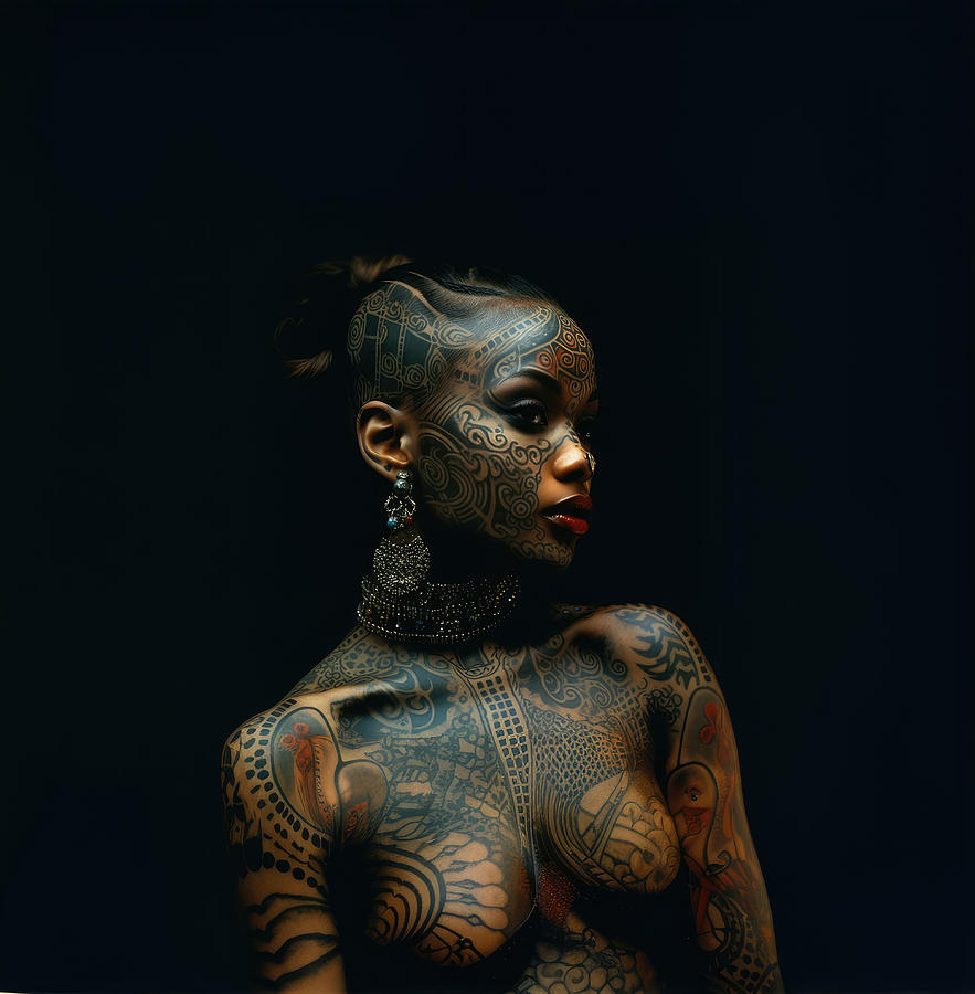 Nude Photograph - African Beauty with tatoo by My Head Cinema