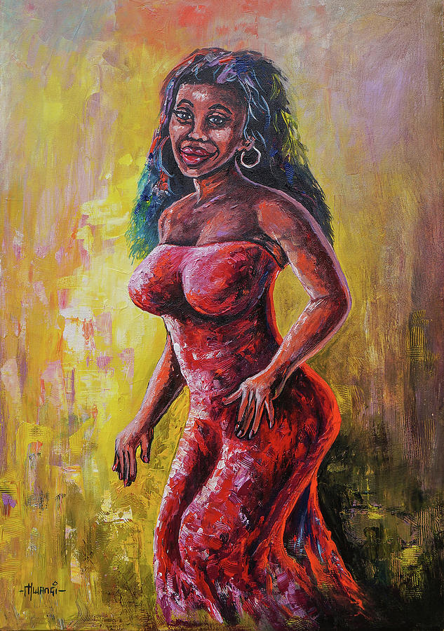 African Charm Painting by Anthony Mwangi
