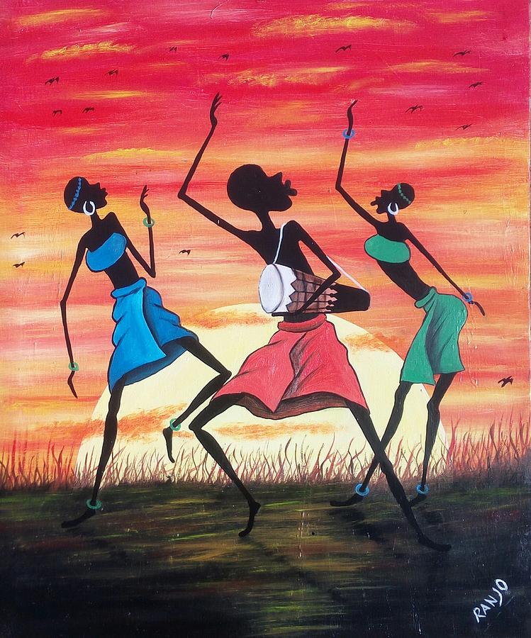 african dancers art