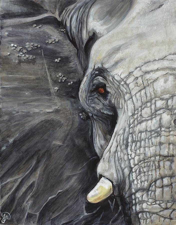 African Elephant Painting By Iva Art Works Fine Art America   African Elephant Iva Art Works 